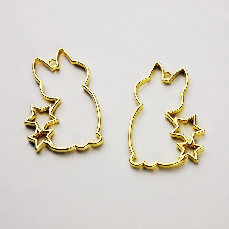 5 шт./лот рамка для бутылки с кроликом и кошкой металлическая Подвеска