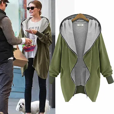 Модная женская Стильная однотонная Повседневная теплая куртка с капюшоном и