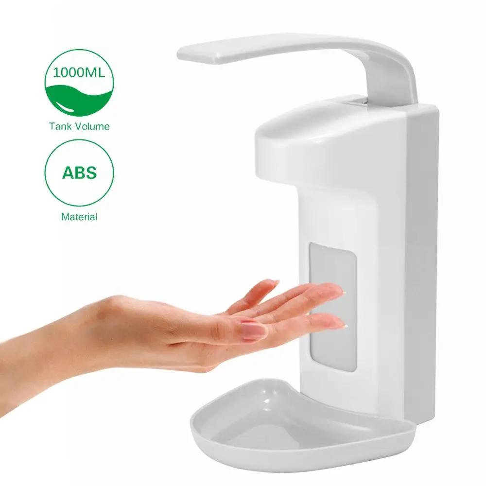 

2020 Manual Soap Dispenser Hospital Hotel Disinfection Hand Sanitizer Bottle 500ml Elbow Pressure Soap Dispenser 30P