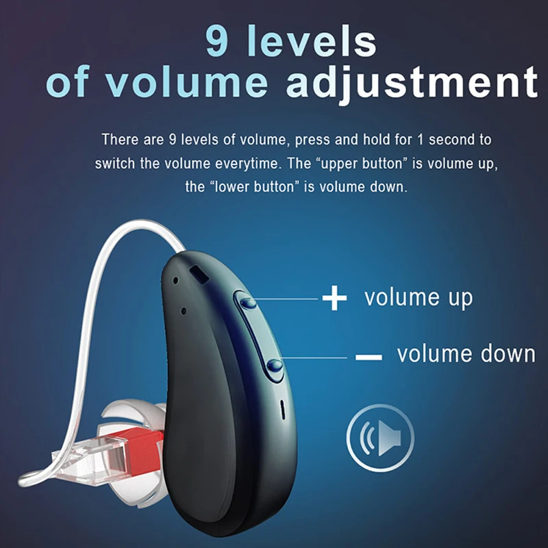 4 Каналы цифровой Перезаряжаемые слуховой аппарат Рик невидимые наушники с