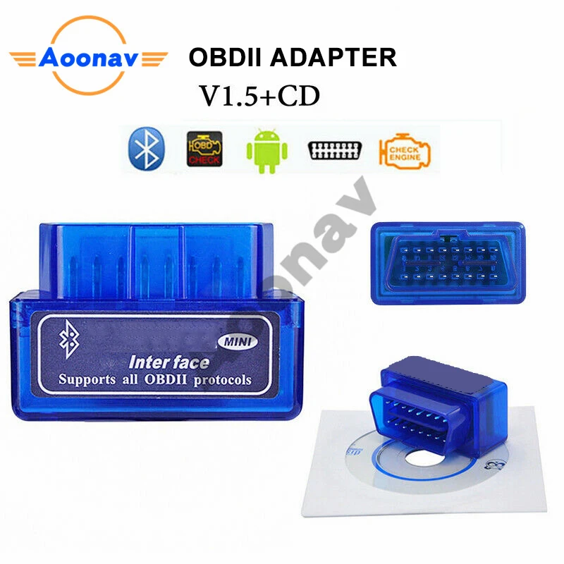 Автомобильный диагностический сканер OBD2 V1.5 адаптер OBDII|Диагностические сканеры