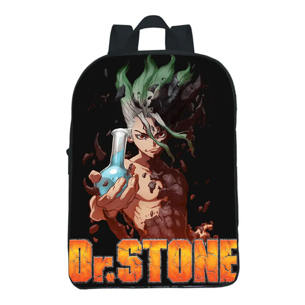

Dr Stone Backpack Children Bag Kindergarten Backpacks Boys Girls Bags Cartoon Anime Cosplay Bookbag Kids Casual Small Rucksack