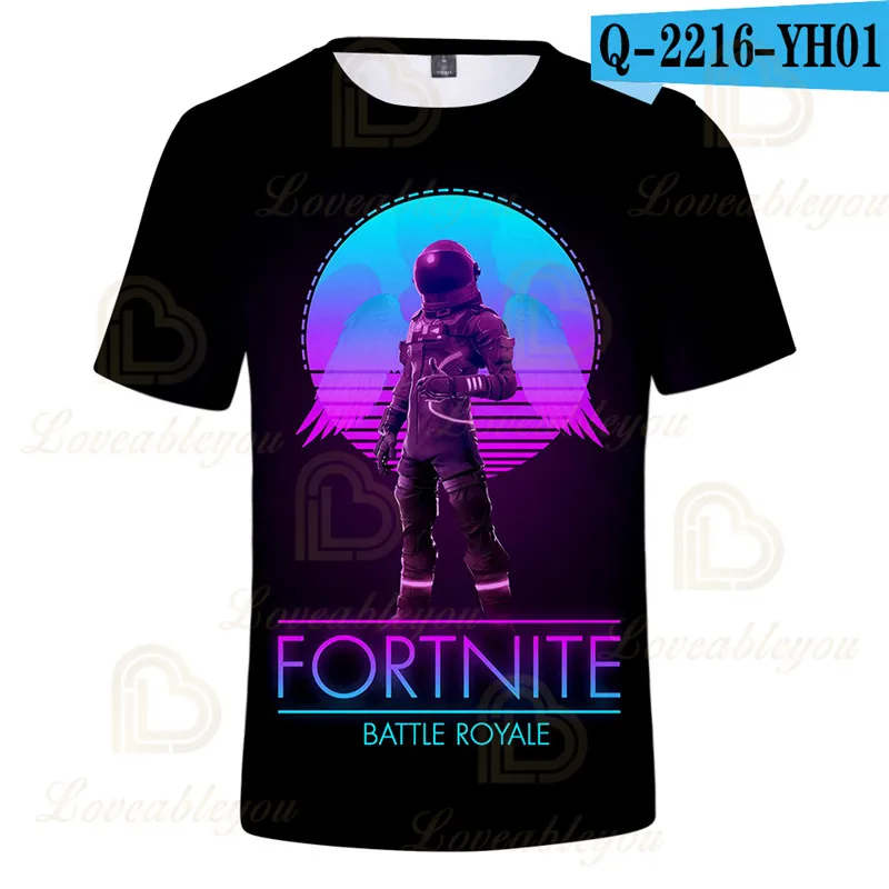 Футболка Fortnite для детей от 8 до 19 лет топы с рисунками из мультфильмов Королевская