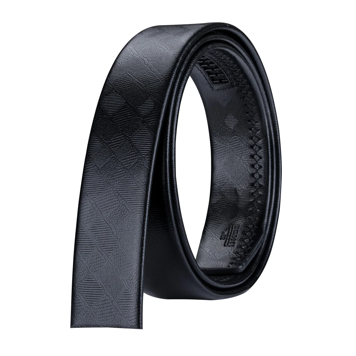Дизайнерские мужские ремни без пряжки 3 5 см в ширину с узором крокодиловая кожа