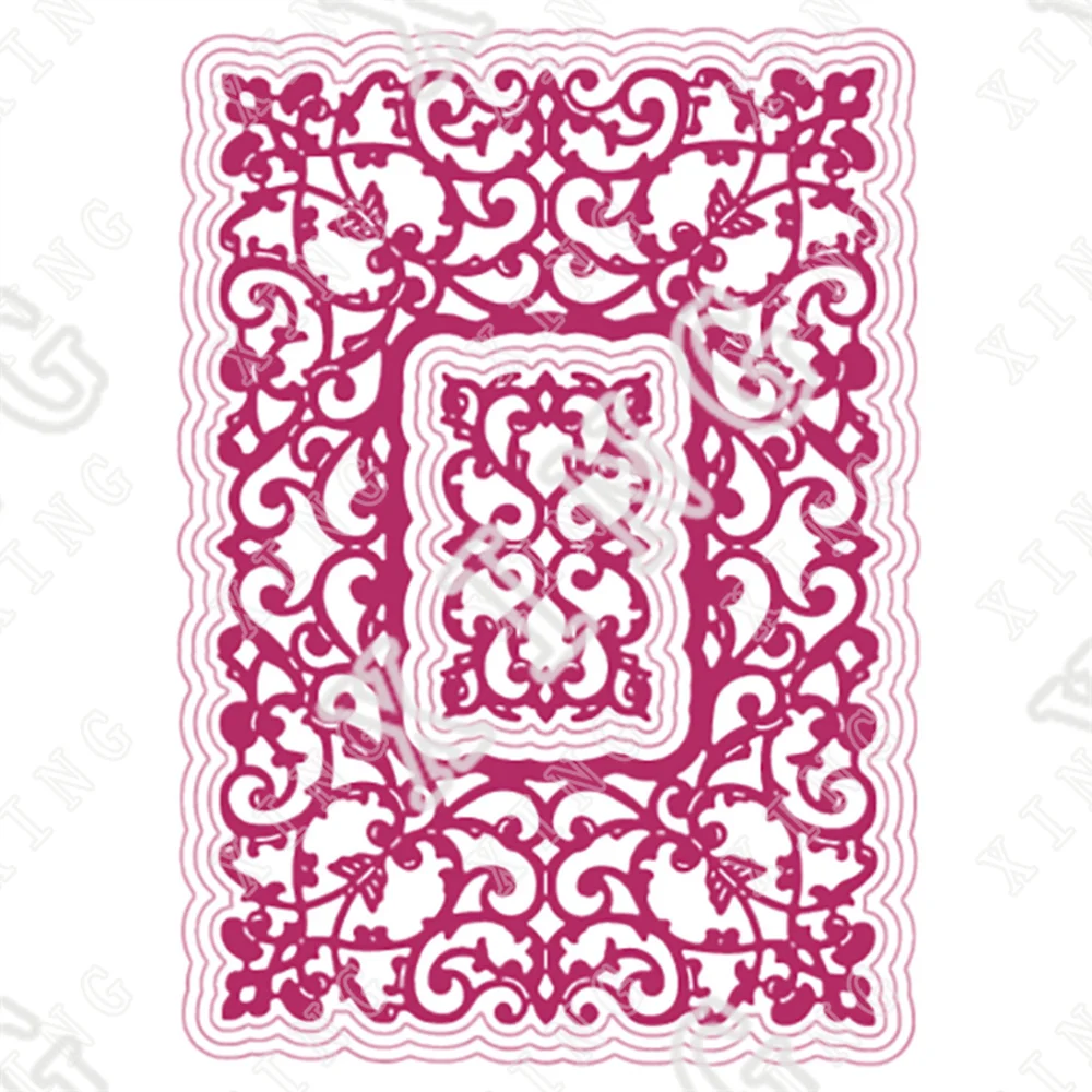 

Rectangle Frame Arrival New Metal Cutting Dies Diy Crafts Accessories Scrapbooking Greeting Card Decoration Embossing Molds