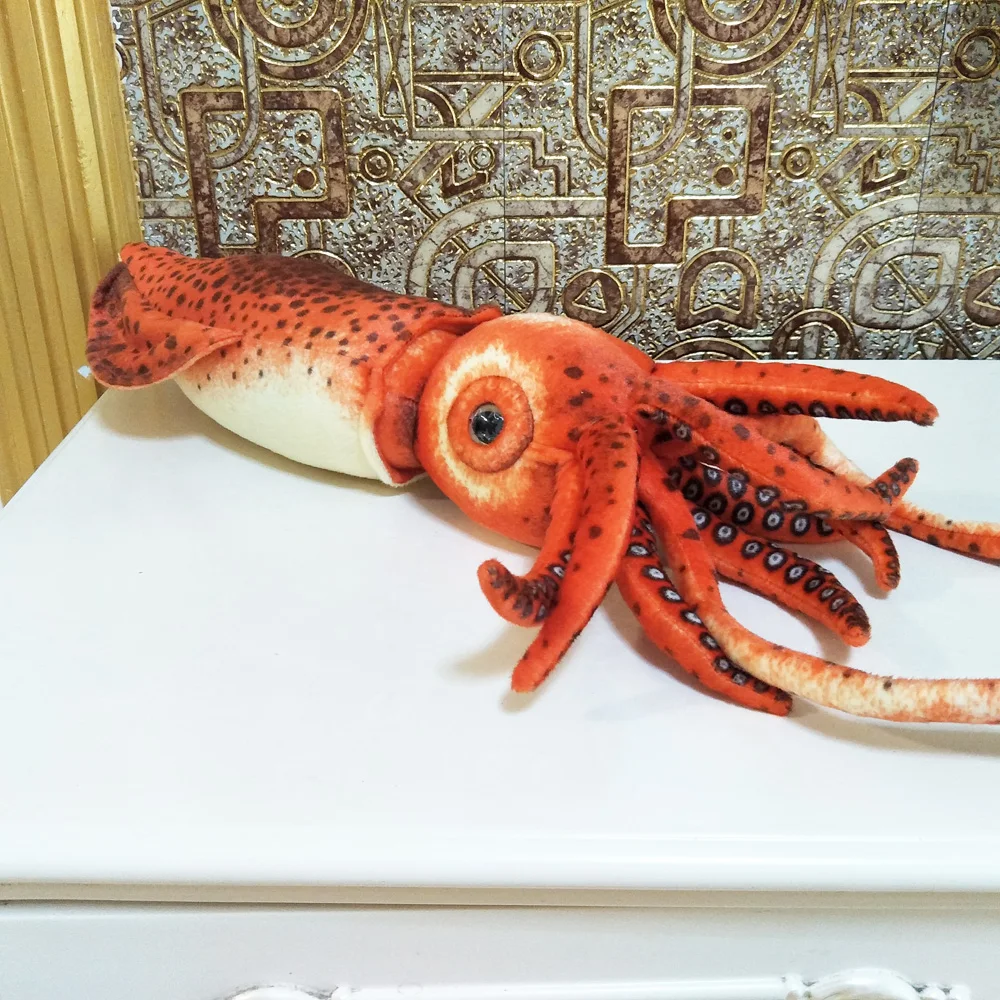 

Red Squid Doll Children Plush Stuffed Toy Kids Christmas Birthday Gift Sea Animals