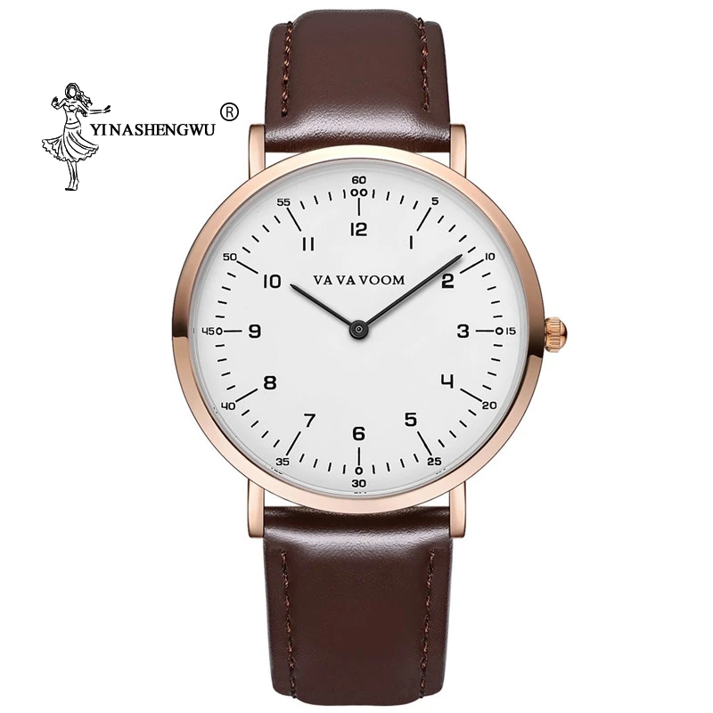

Slim Business Casual Watch Price-performance Men's Watch Personality Digital Display Quartz New Belt Stainless Steel 40 Buckle