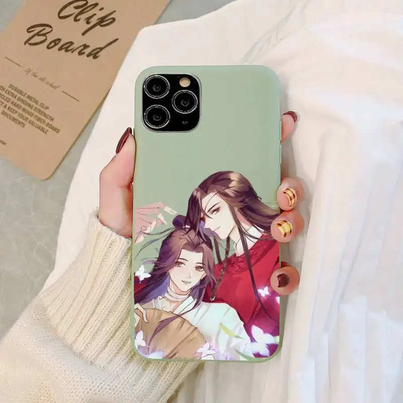 

Yinuoda Tian Guan Ci Fu Chinese style Phone Case Soft Solid Color for iPhone 11 12 13 mini pro XS MAX 8 7 6 6S Plus X XR