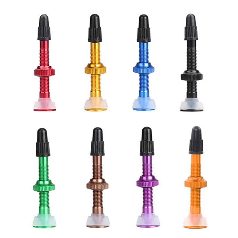 

40mm MTB Bike Extender Valves for Bike Tubeless Tire Core Aluminum Alloy Valves D2TC