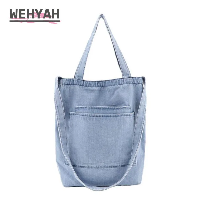 Wahyah джинсовая сумка сумки через плечо для женщин повседневные джинсовые женские