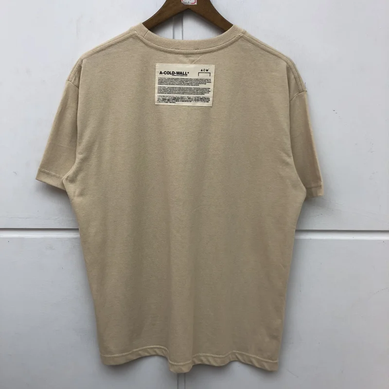 Футболка в стиле кэжуал летняя черная бежевая с холодной стенкой ACW футболки