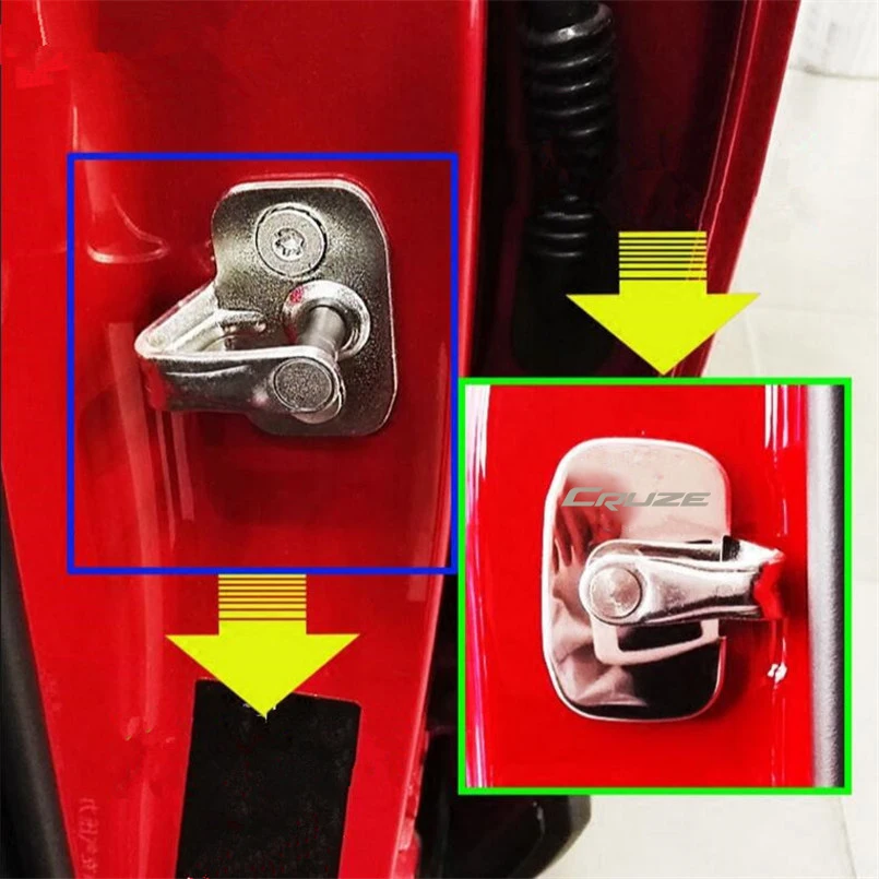 4 шт. крышка дверного замка автомобиля защитная пряжки Антикоррозийные