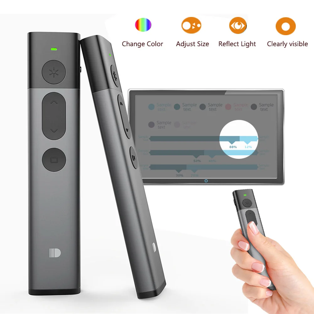 Подсветка беспроводного ведущего Doosl Расширенный презентационный пульт с