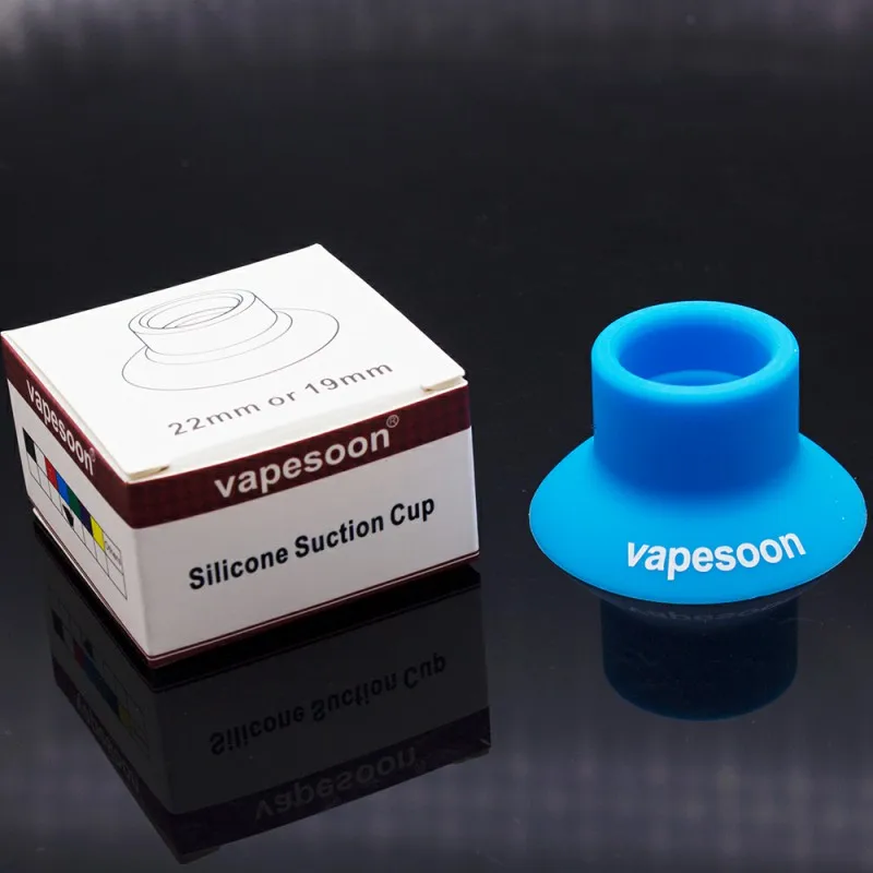 

10PCS VapeSoon Original VapeSoon Silicone Suction Cup E Cigarette Holder Display Stand For 19mm 22mm Melo 3 Mini Sutank Mini Etc