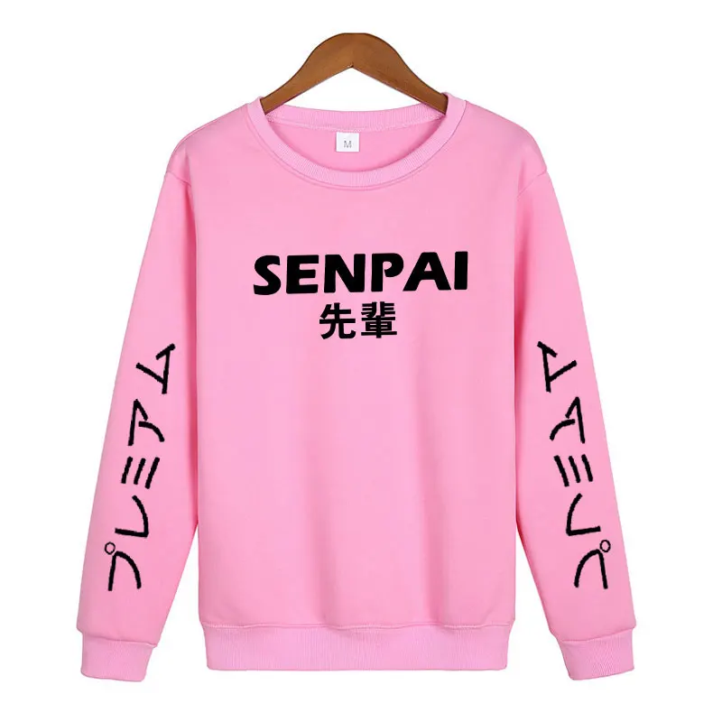 Модная японская уличная одежда SENPAI, толстовка с капюшоном, несколько цветов, мужские и женские толстовки, пуловер, sudadera hombre