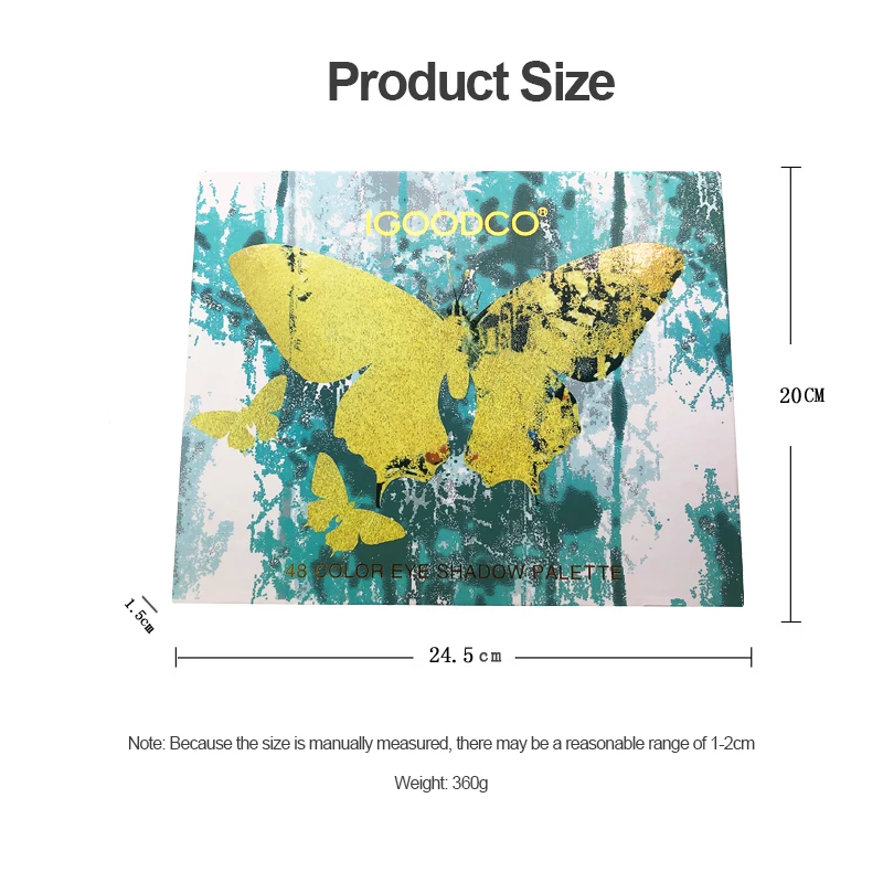 

IGOODCO 48 Colours Eyeshadow Holographic Shiny Eye Shadow Palette Makeup Kit Make Up Professional Matte Glitter paleta de sombra