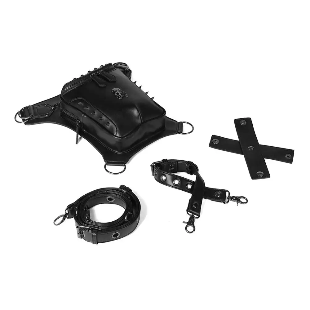 

Vintage Steampunk Bag Retro Rock Gothic Retro Crossbody Bag Goth Shoulder Waist Bags Packs Victorian Style Women Mens Leg Bag