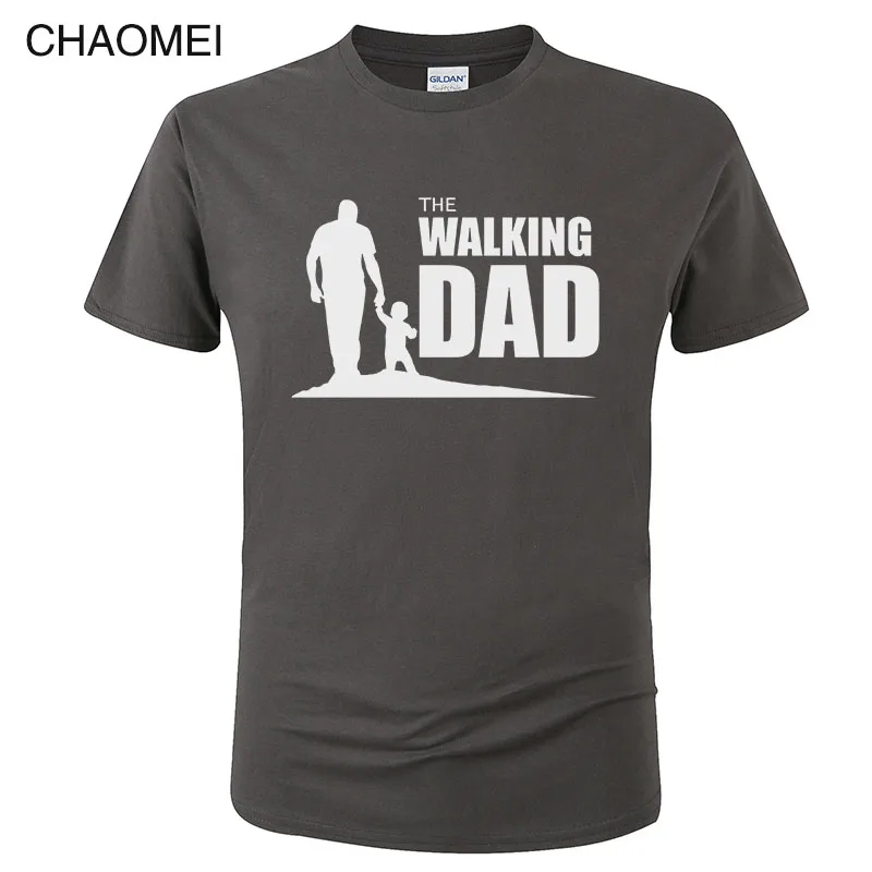 

The Walking Dad Party T Shirt Novelty Funny Tshirt Mens Clothing Short Sleeve Camisetas T-shirt Casual Tops Tees C81