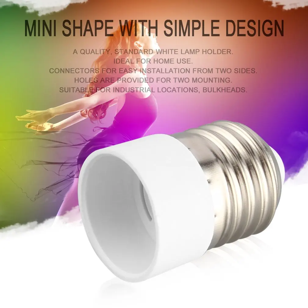 

E27 to E14 Socket Light Bulb Lamp Holder Adapter Plug Extender Lampholder HFD889