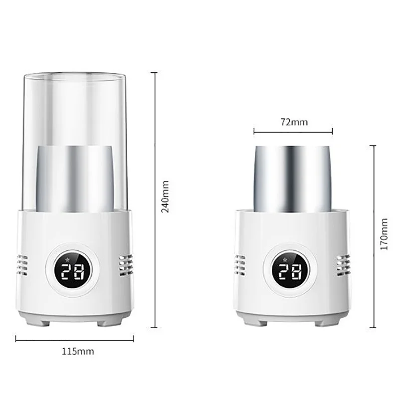 

2 in 1 Fast Cooling Cup Heater Cup Portable Electric Cooler Cans Beverage Coffee Milk Warmer Drinks Holder Warmer Mug Cooler Cup