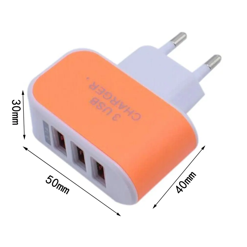 5V 3.1A тройной USB порт зарядное устройство для дома путешествия AC ЕС США вилка