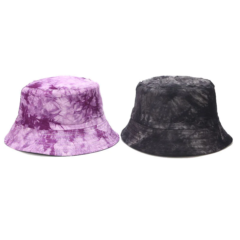 

New Ink Painting Pattern Bucket Hat Fisherman Hat Men Panama Cap Women's Trend Tie-dye Double-sided Basin Hat Sun Protection Hat