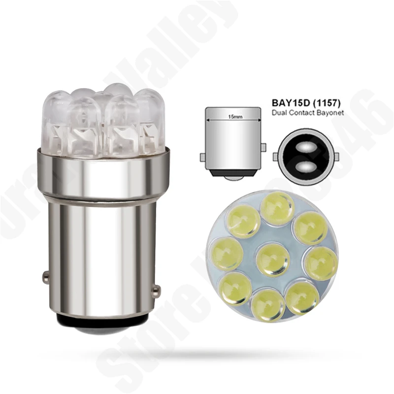 10 шт. оптовая продажа 1156 BA15S P21W S25 7506 R5W чистый белый 9 LED Автомобильный задний свет
