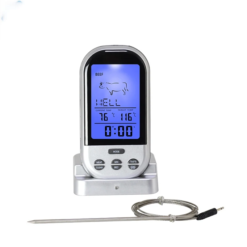 Цифровой электронный термометр гигрометр беспроводной Кухонный Термометр для