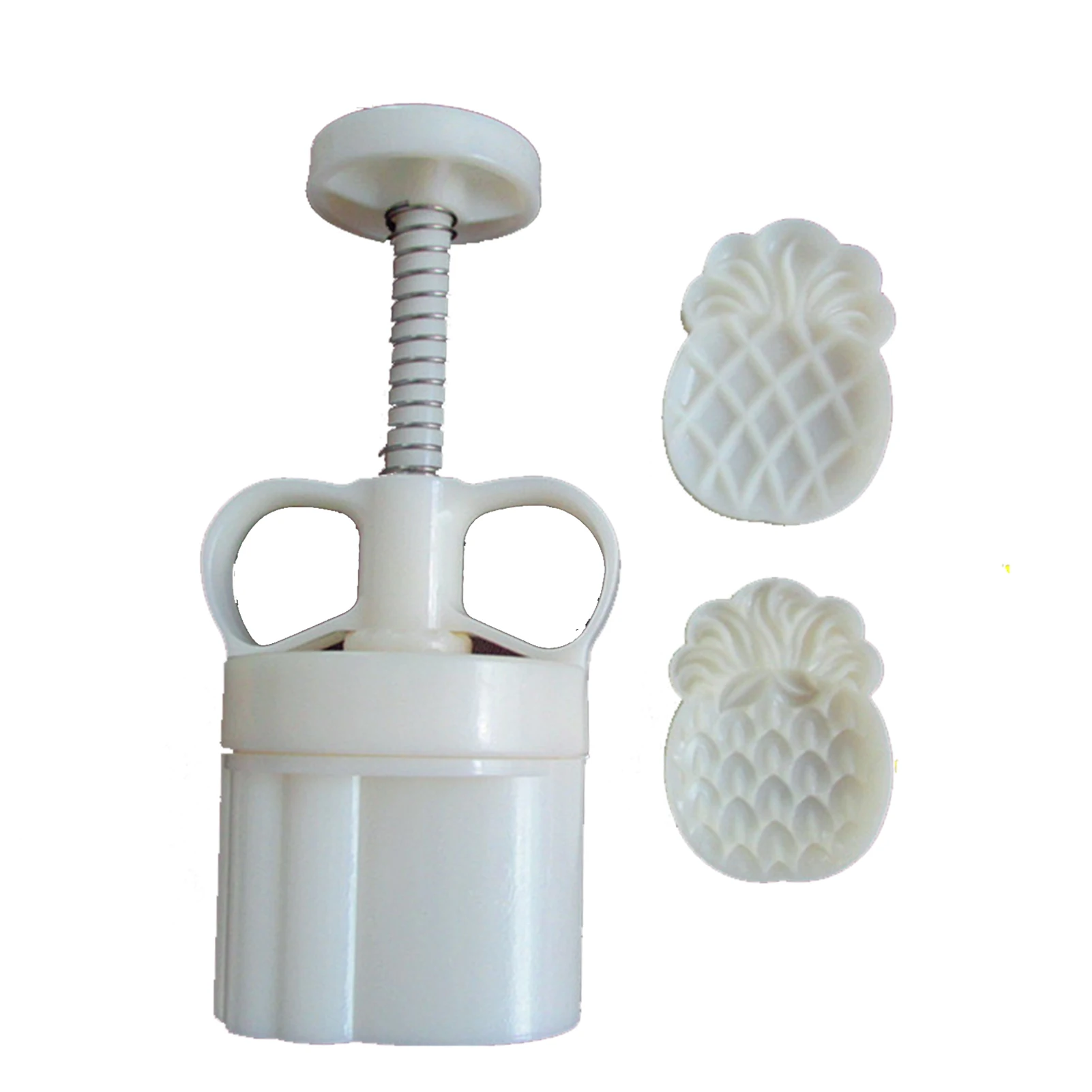 

3Pcs/Set Pineapple Pattern Moon Cake Mould 50g Mid Autumn Festival DIY Hand Pressure Fondant Moon Cake Mold Decoration Tool