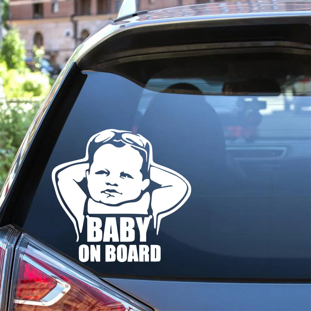 

Cute Baby on board Car Stickers Rearview Mirror Decal Car Window Bumper Cute Waterproof Removable