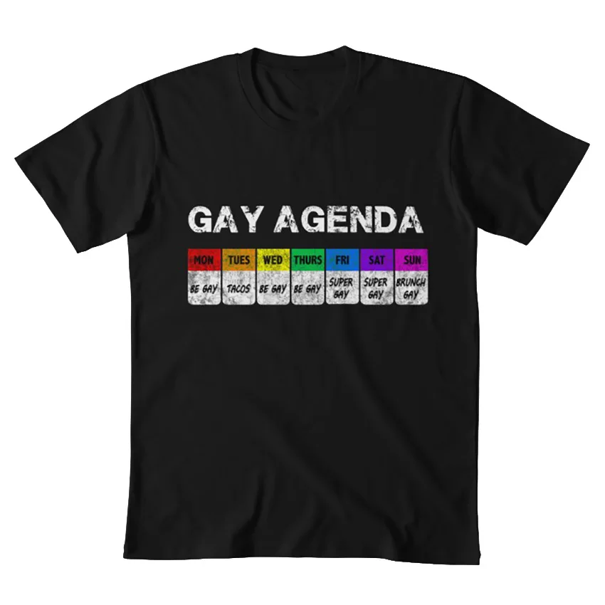 Футболка Gay agenda футболка gay week super | Мужская одежда
