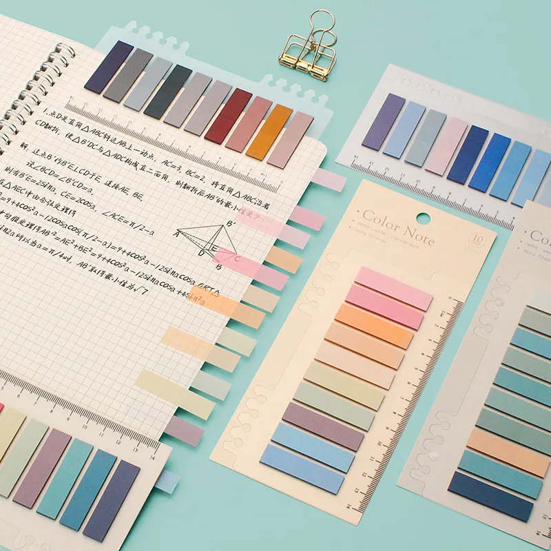 200 листов Morandi Color N Times Sticky Key Points Index Note Post Sticker Bookmark To Do List Labels клейкая бумага для