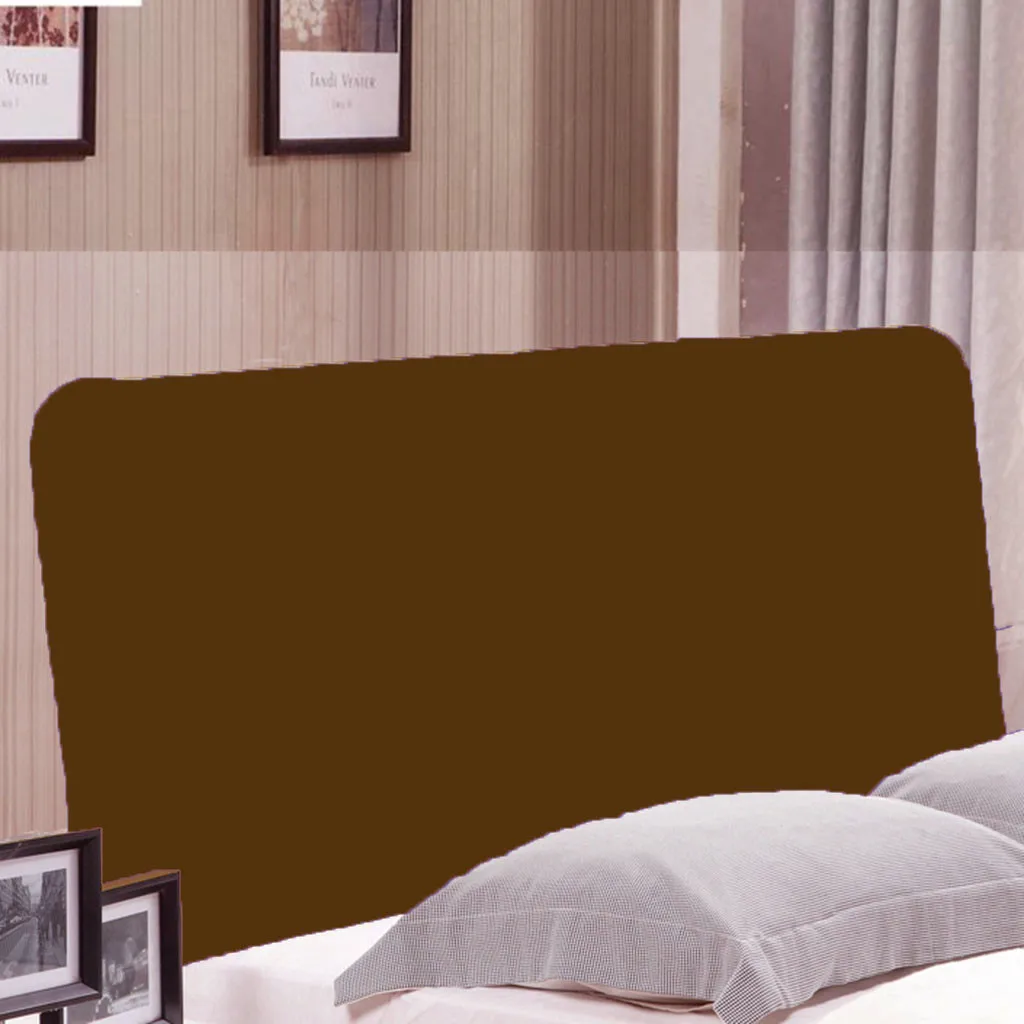 Защитный чехол для изголовья кровати растягивающийся однотонный пылезащитный