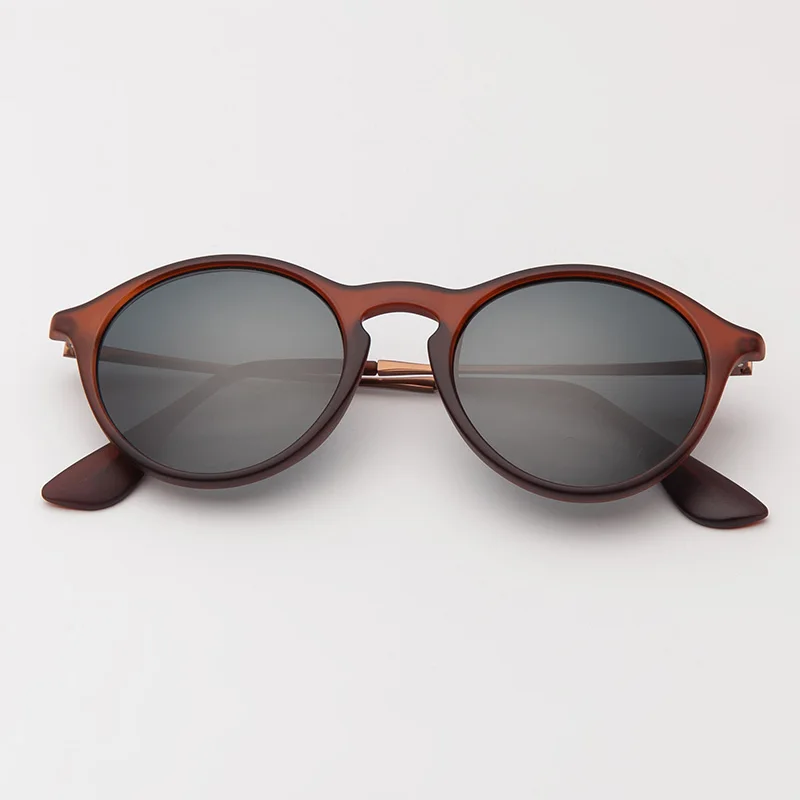 4243 Круглые Солнцезащитные очки для мужчин и женщин зеркальные линзы нейлоновая