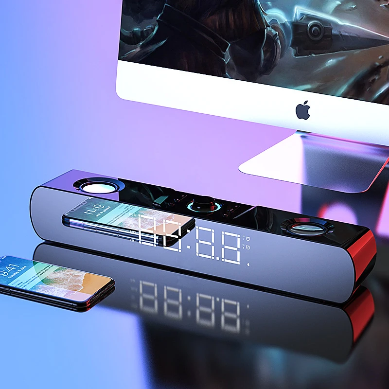 Часы Будильник SH16 компьютер аудио Настольный ТВ активные мультимедия небольшая