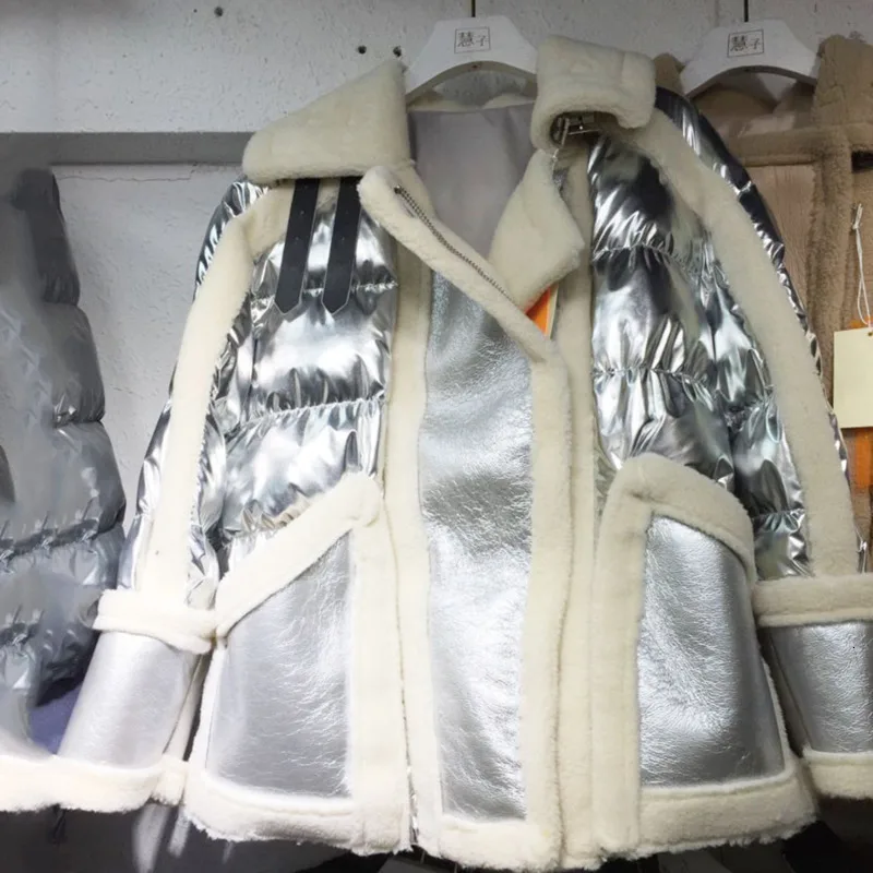 LANMREM/2019 г. Зимняя Новая меховая цельная блузка стеганая Корейская версия куртки