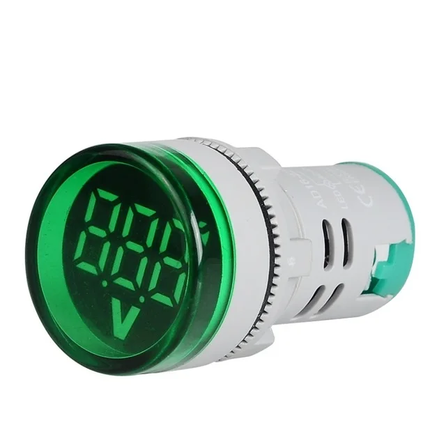 AC 60-500V 22mm Digital LED Display Voltmeter Meters Voltage Gauge Indicator Square Round Signal Lamp Tester Measuring Range | Инструменты