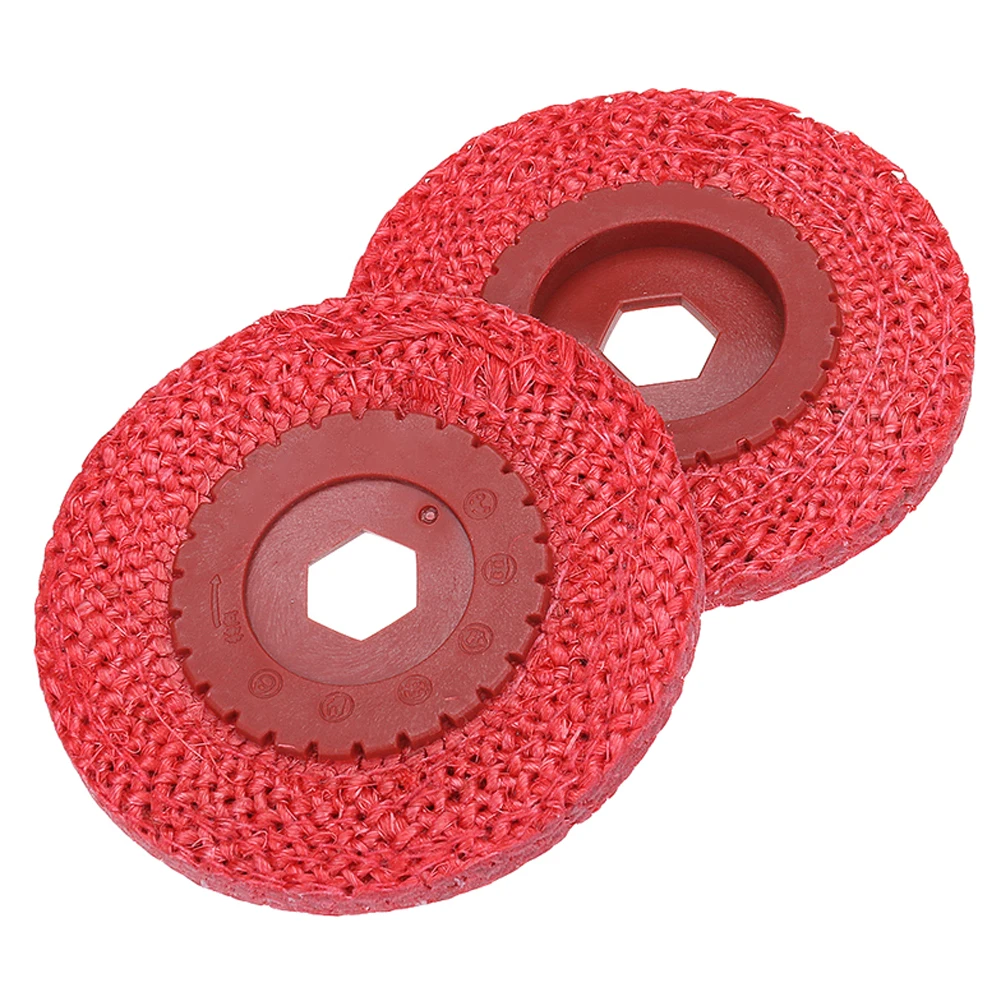 

12pcs 4 Inch Abrasive Flap Disc Red Rough Hemp Rope Industury Polishing Wheel Hand Tools for Woodworking Polishing 100x16mm