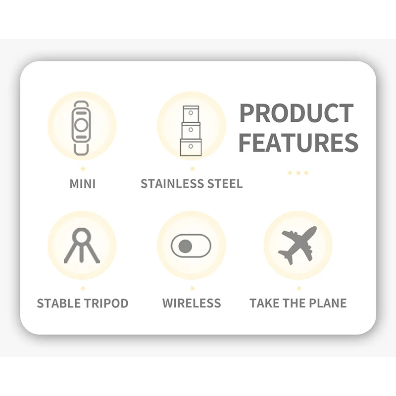 

Portable Bluetooth Selfie Stick Wireless Remote Control Tripod Bracket Small Folding Expandable Strong Compatibility