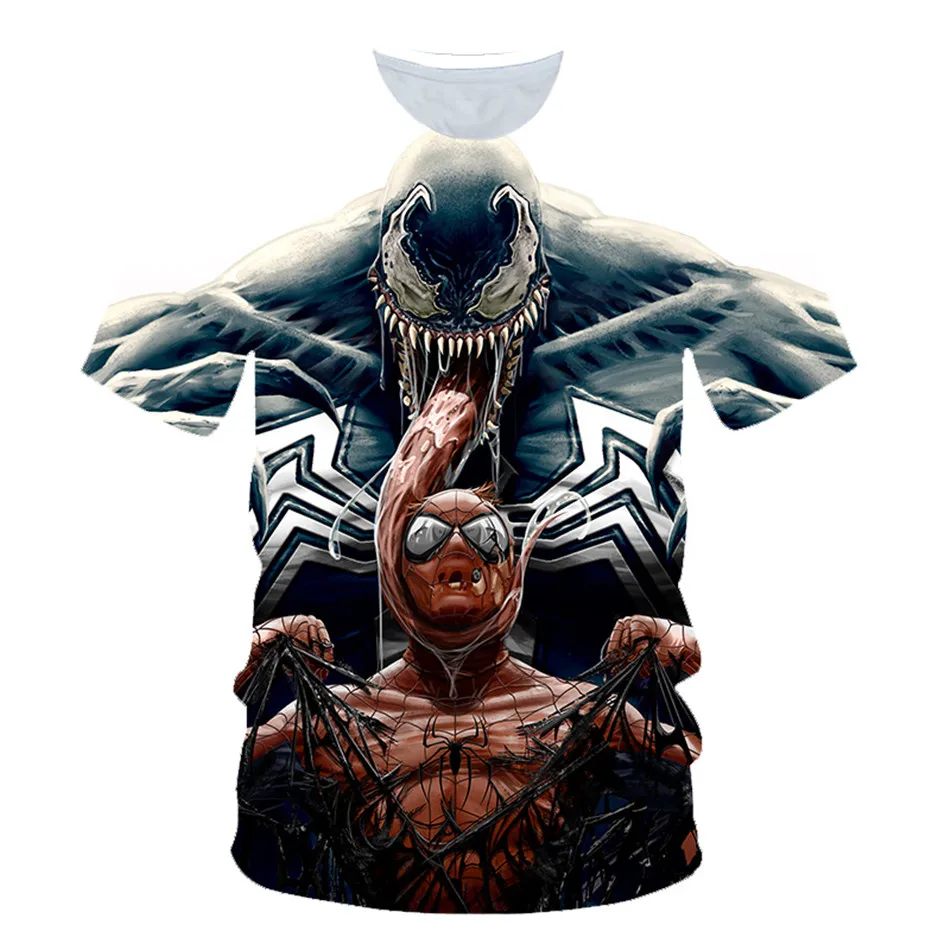 Летняя детская одежда новые Venom Marvel пленка футболка аниме детские 3D принтом Футболки для мальчиков и девочек, Повседневная рубашка футболки От 4 до 20 лет - Цвет: picture show PT-016