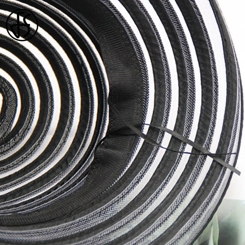 FS черная шляпа с широкими полями шляпы фетровые для похода в церковь лето женщин