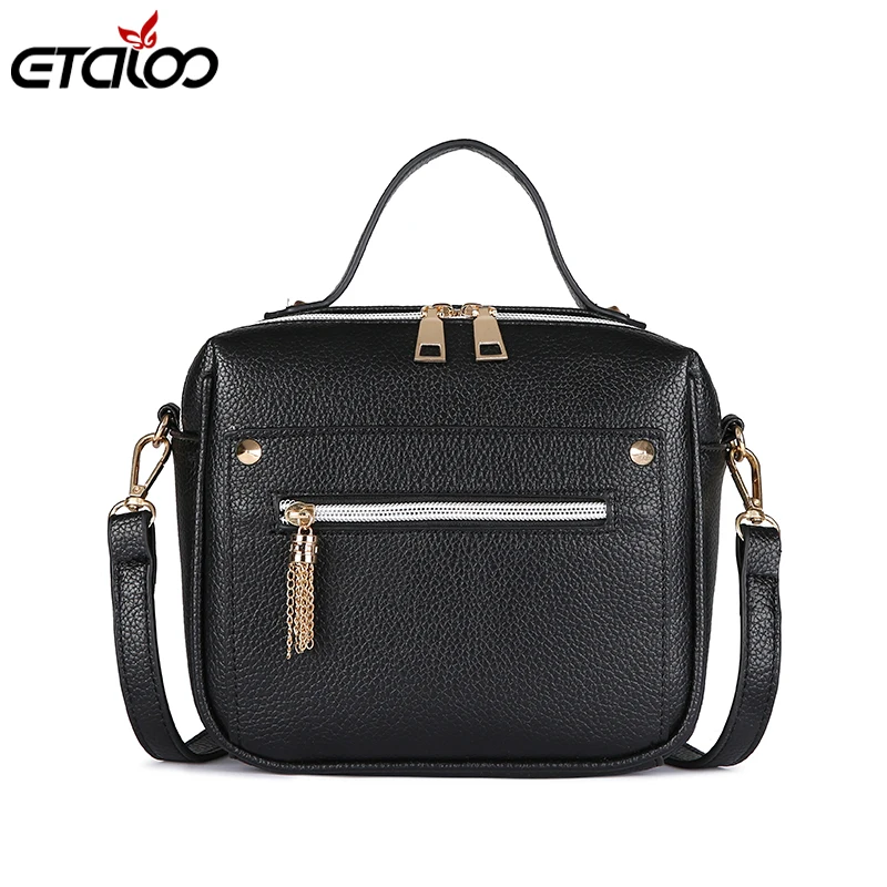 2021 модные повседневные однотонные женские Сумки из искусственной кожи женская