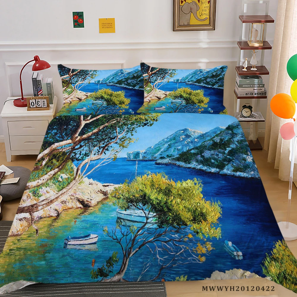 

3D Bedding Sets King Size Quilt Cover Set 2/3 Pcs Highend Polyester Bedclothes Child Teen Adult Bedroom Decor Dropship