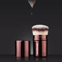 hourglass hg 17 retractable kabuki makeup brush dense synthetic bristle short size foundation cream beauty cosmetic tool