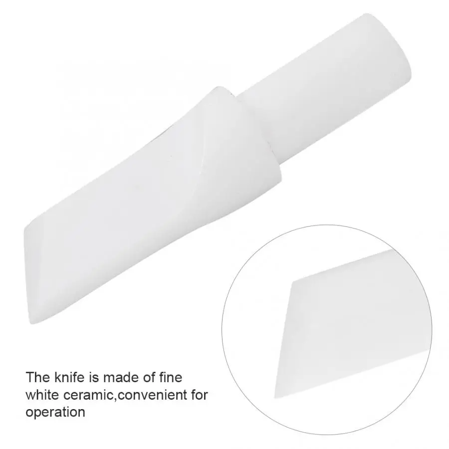 8 мм нож керамическое кожаное поворотное лезвие белый инструмент для работы с