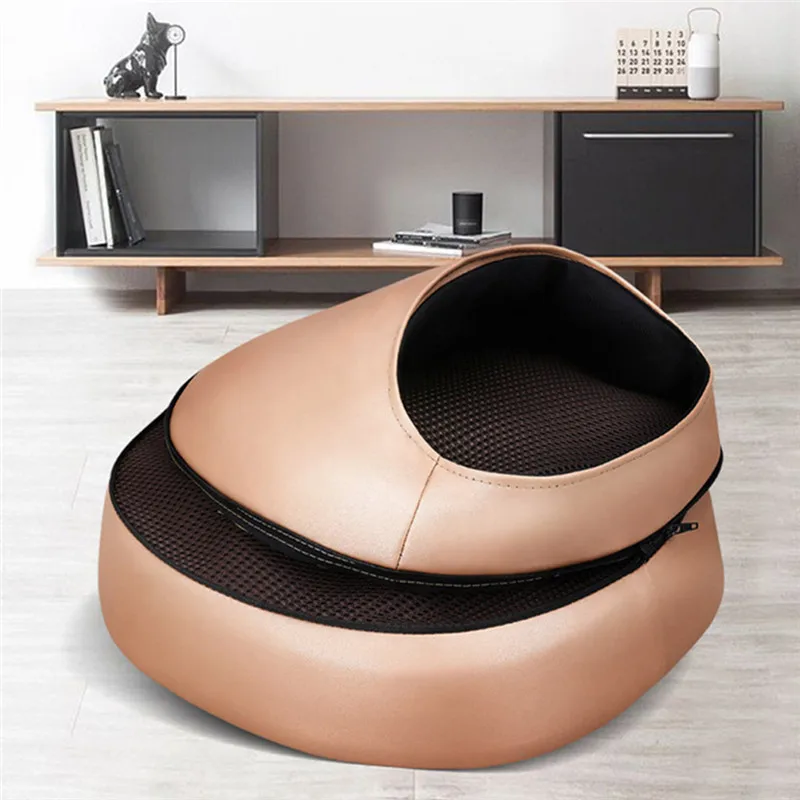 Электрический роликовый массажер для ног массажная машина модный кожаный спины