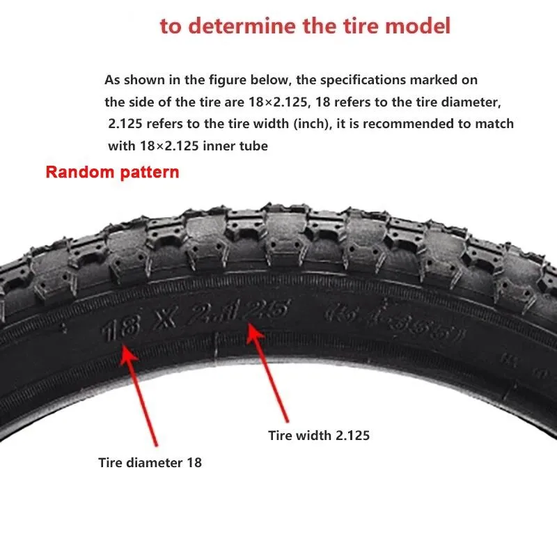Bicycle Tire 12/14/16/20/24/26 Inch X1.75/1.95/2.4 Mountain Bike Inner And Outer Accessories MTB Race Equipment Tubeless | Спорт и