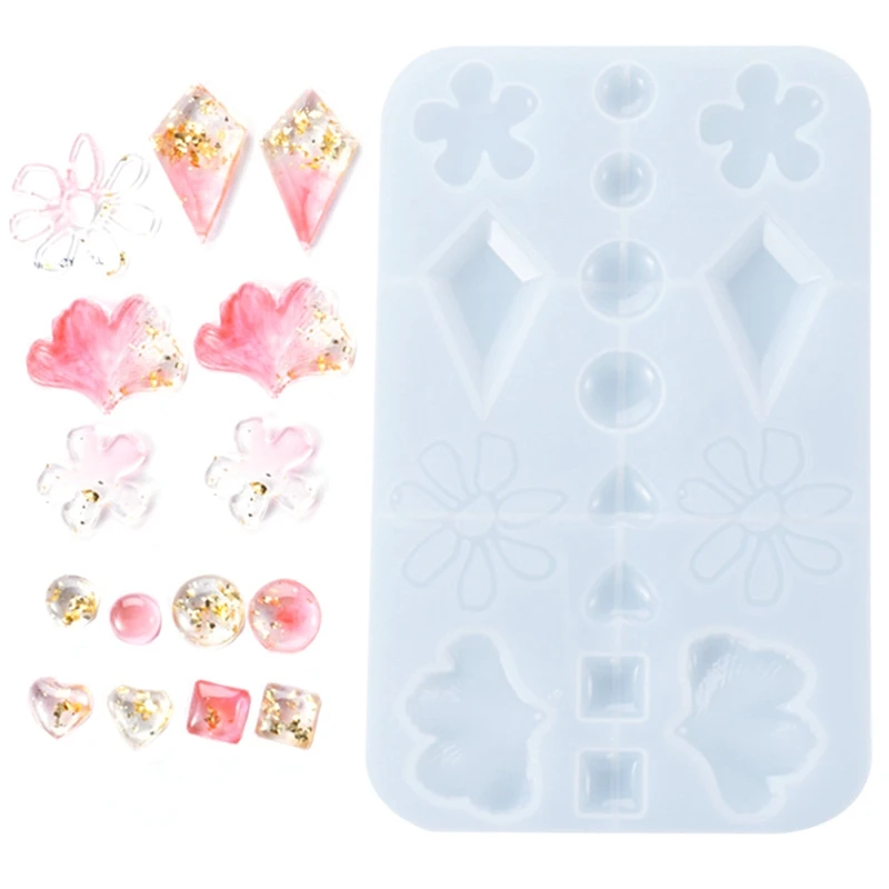 

Силиконовая форма для сережек, подвеска, форма для отлива ювелирных изделий, силиконовая форма для самостоятельного изготовления украшений