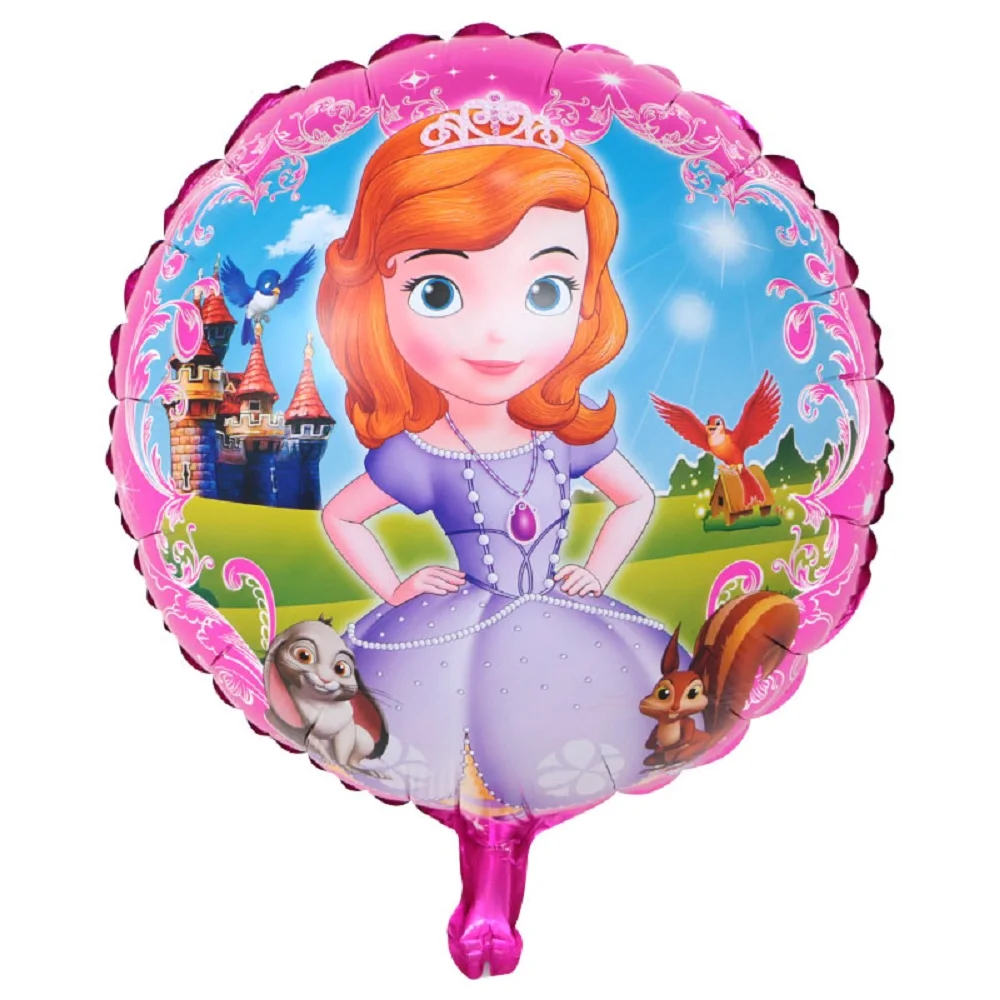 Princess Белоснежка пять принцесса день рождения Фигура фольга вертикально надувная Девочка День рождения Детские игрушки украшения гелиевые шары - Цвет: Princess