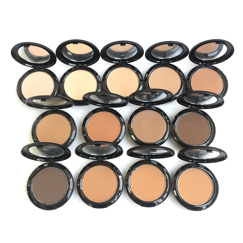 

13 Color Multi-function Round Pressed Powder Private Label Oil Control Moisturizing Concealer Portable Powder with Mirror